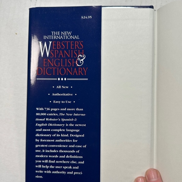 🔵 WEBSTER’S Spanish & English Dictionary 1997 Version By Edwin B Williams - Picture 4 of 7